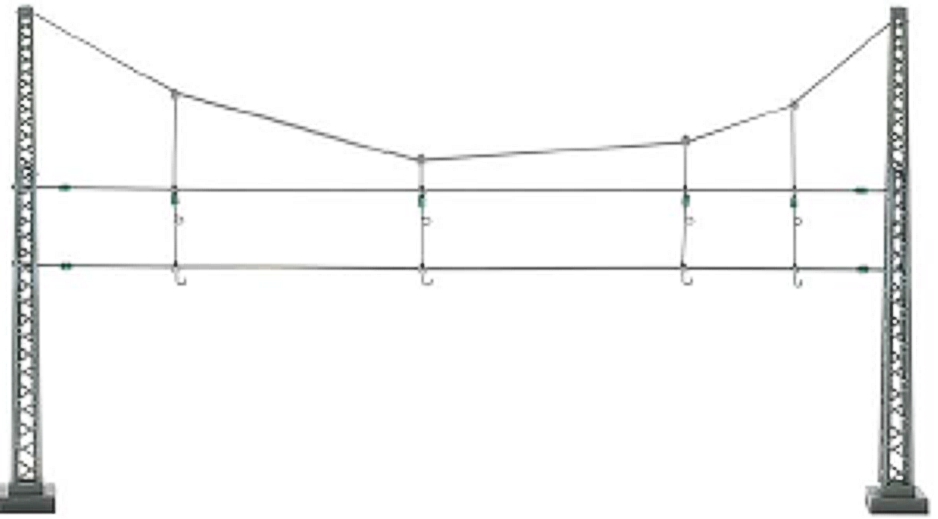 Cross spann with tower masts, kit