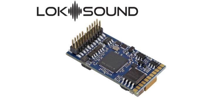 ESU 58412 LokSound 5 DCC/MM/SX/M4 ''blank decoder'', PluX22, with speaker 11x15mm, gauge: 0, H0