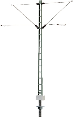 0 Middle mast, lattice-type, with 2 brackets