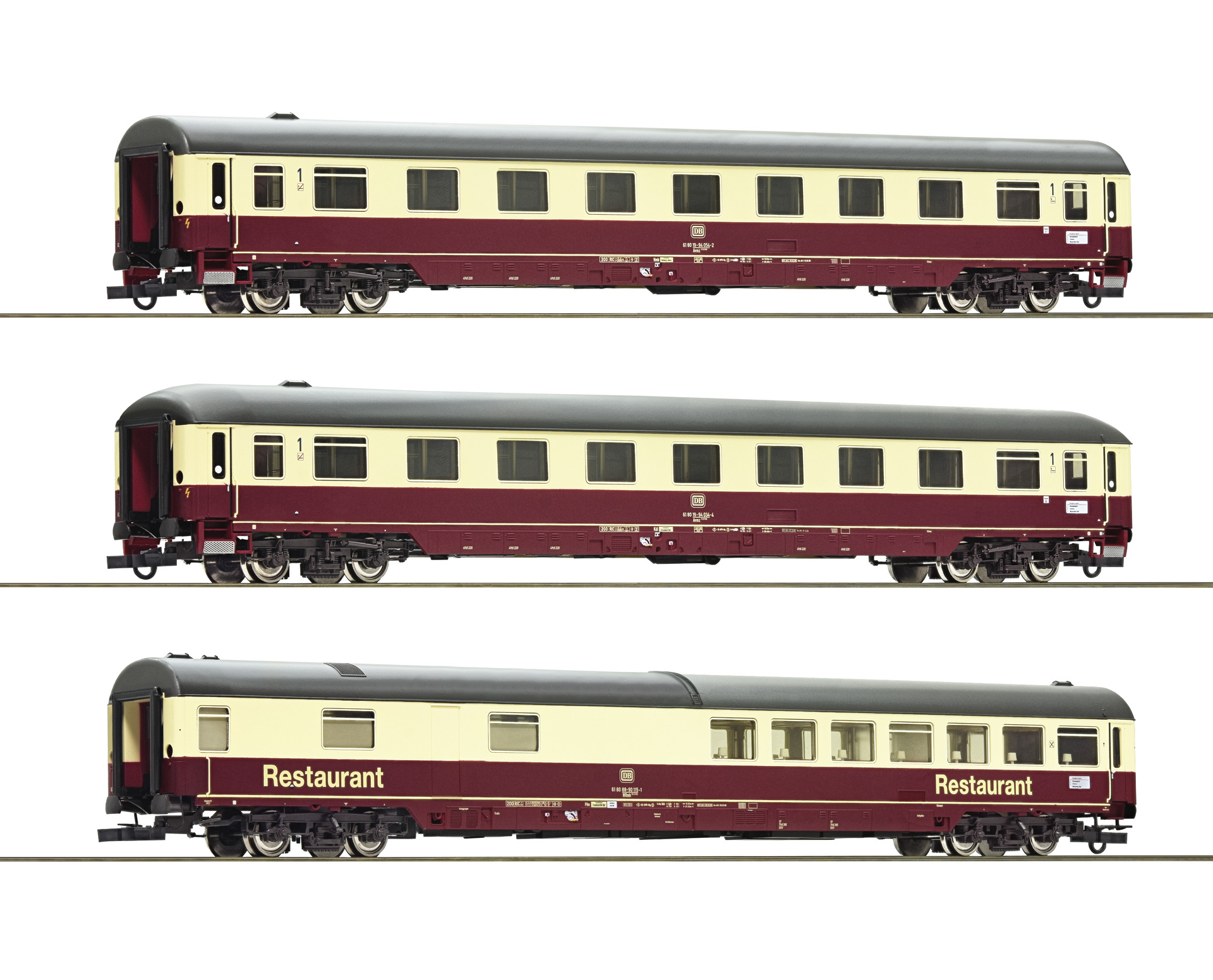 ROCO 74096 - 3 piece set 2: Auto-train “Christoforus-Express”, DB