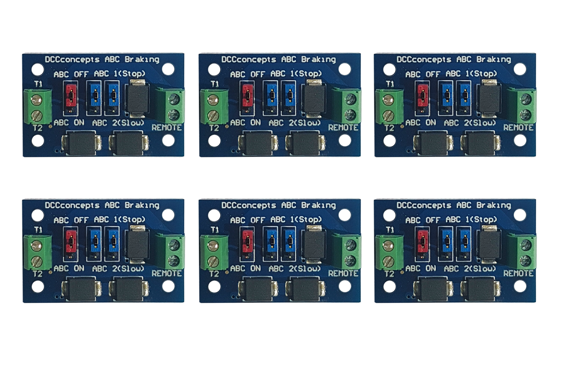 DCC Concepts DCD-ABC.6 Pack of 6 ABC slow or stop modules
