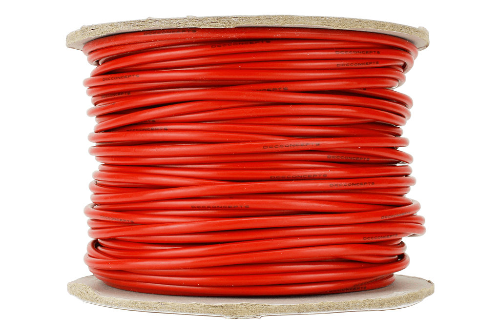 DCC Concepts DCW-RD50-2.5 Power Bus Wire 50m of 2.5mm (13g) Red