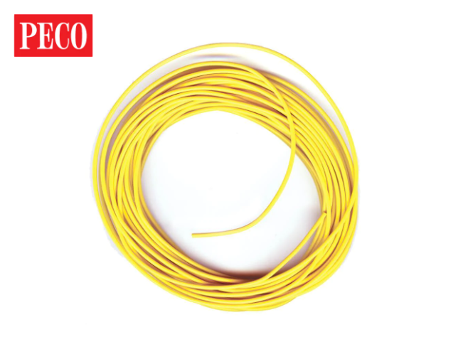 PECO PL-38Y Yellow Connecting Electrical Wire (3 Amp, 16 Strand)