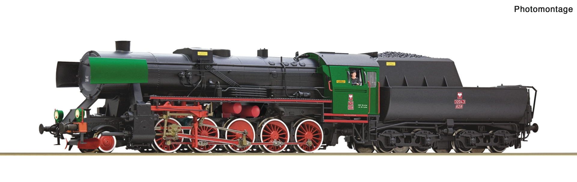 Ty2 Roco ROCO 70112 PKP Ty2 Steam Locomotive III (DCC-Sound ...