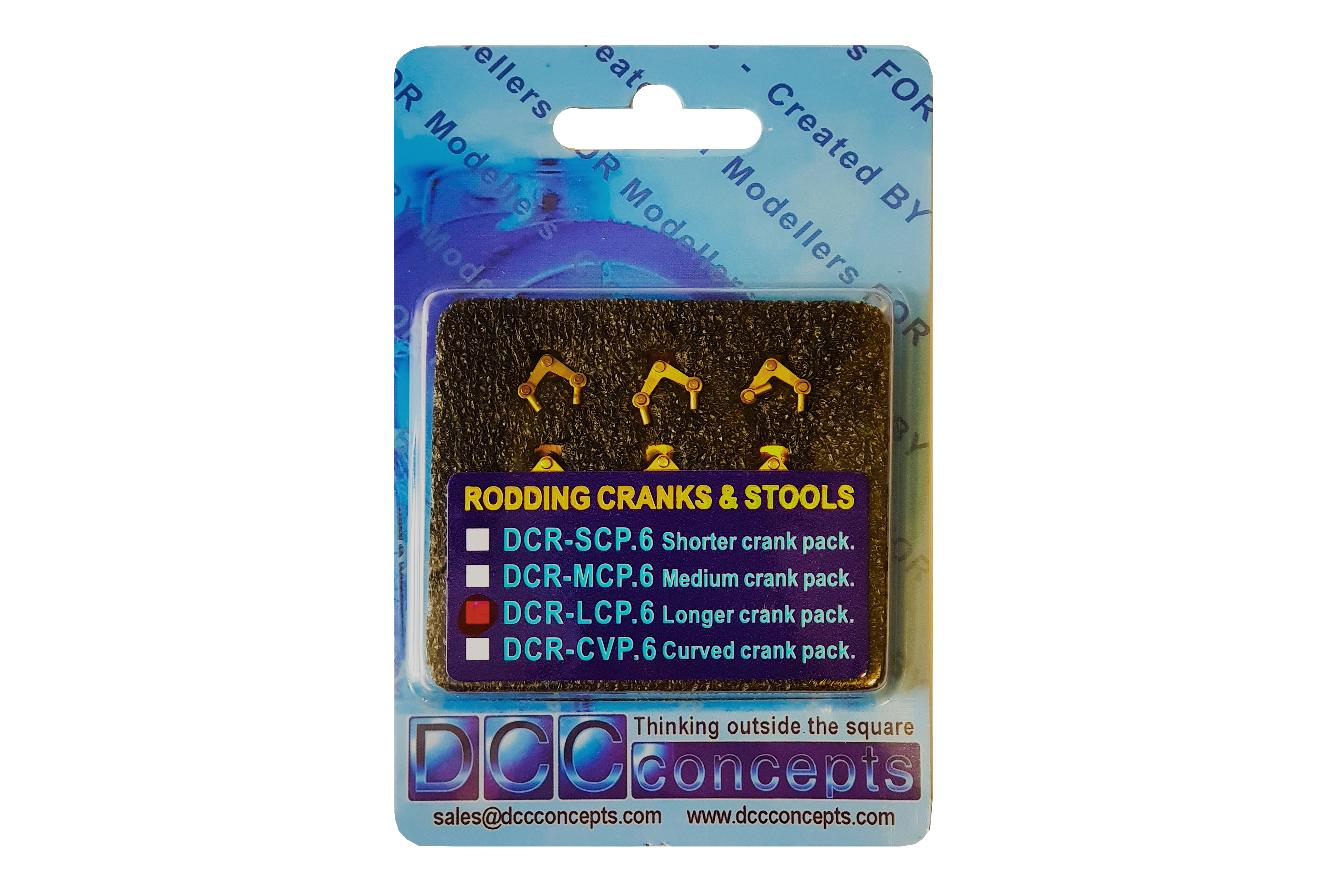 DCC Concepts Long Crank Pack 6 Cranks & Accessories