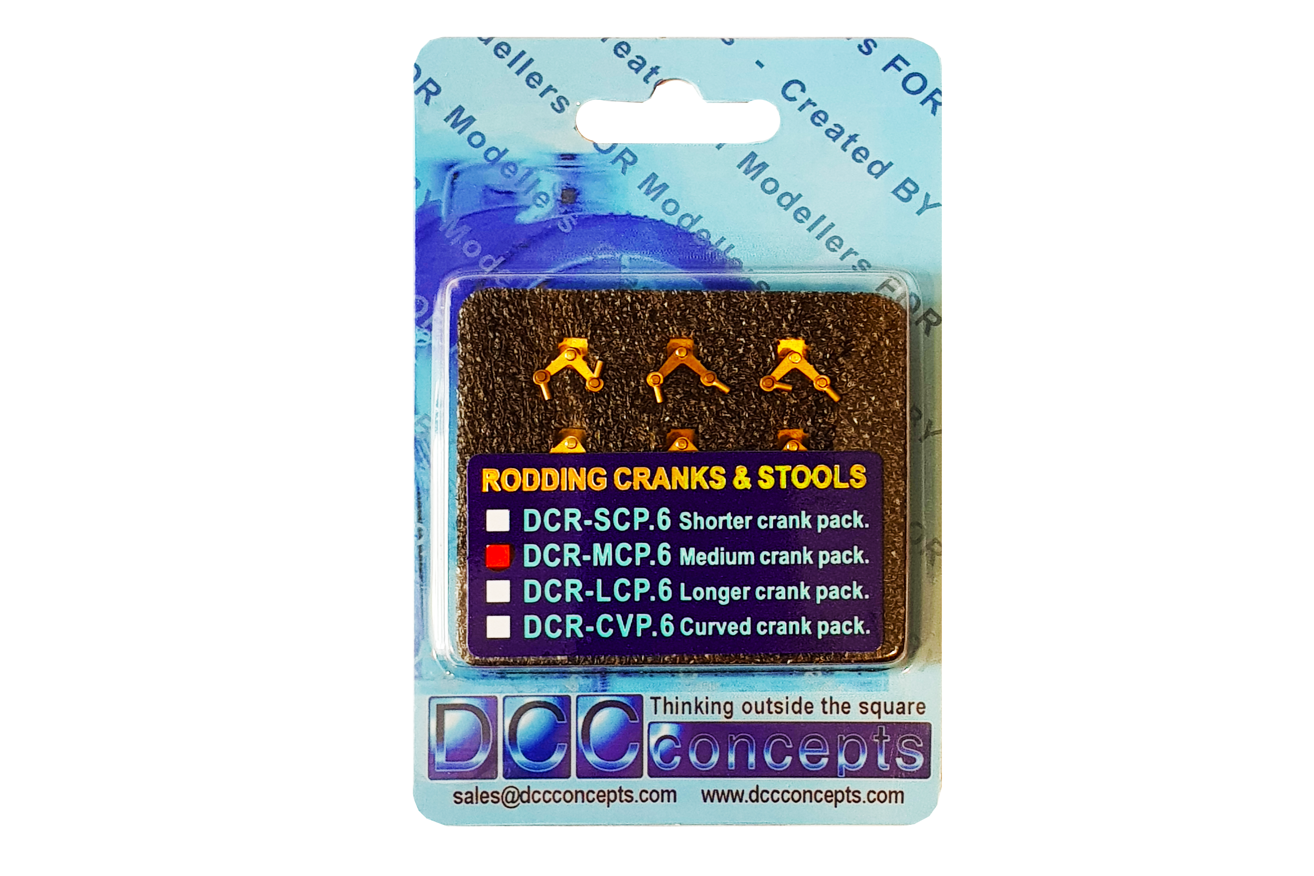 DCC Concepts Medium Crank Pack 6 Cranks & Accessories