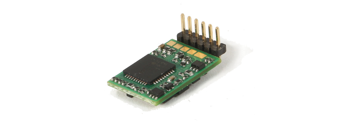 Roco 10887 - 6-pin decoder, angled pins (NEM 651)