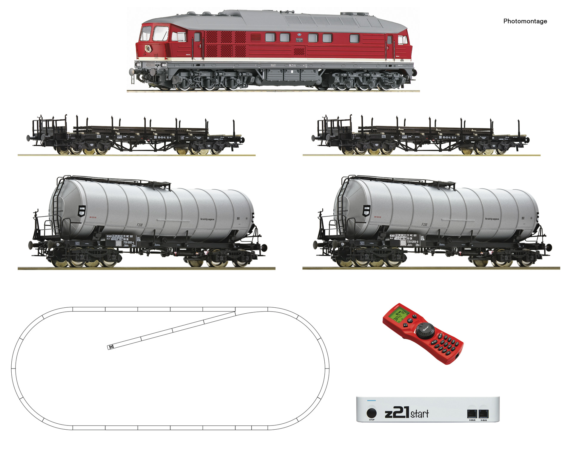 Roco 51327 z21Digital Class 142 diesel  freight Starter set