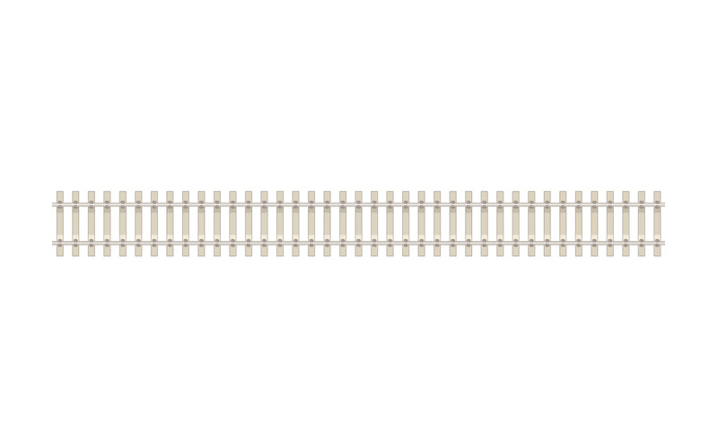 PECO HO Scale 3' Flexible Track – Code 83, Concrete Tie – Box Of 25 (SL-8302)