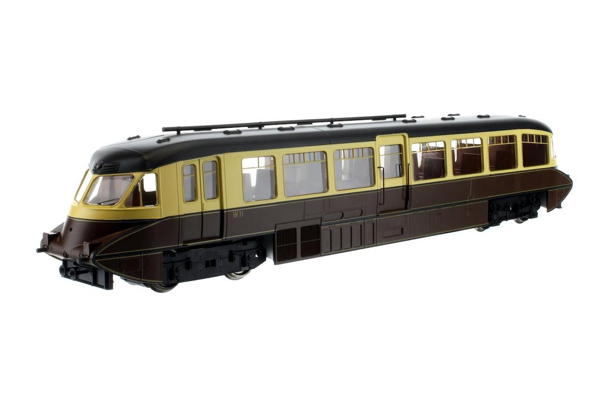 Dapol DA4D-011-007D Streamlined Railcar BR Lined Choc/Cream W11 (DCC-Fitted)