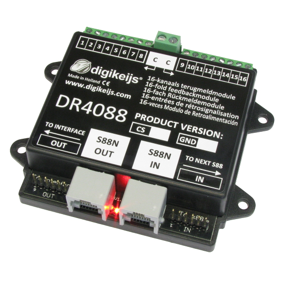 Digikeijs DR4088GND 16-channel feedback module S88N