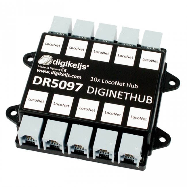 Digikeijs DR5097 DigiNetHub for LocoNet Hub.