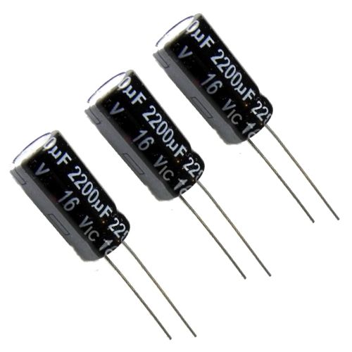 Digikeijs DR60026 - SET WITH 5 CAPACITORS 2200UF / 16VOLT