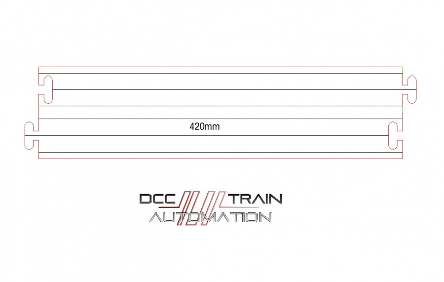 DTA 420mm Lasercut road for MCC Digital Car System.