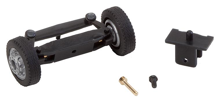 Faller 163003 Front axle, assembled for Lorries/buses (with NQ wheels)