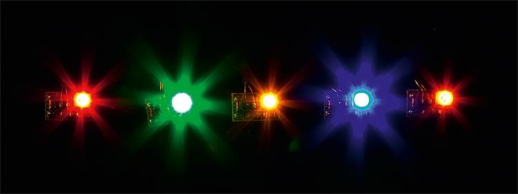 Faller 180652 - 5 LEDs in different colours