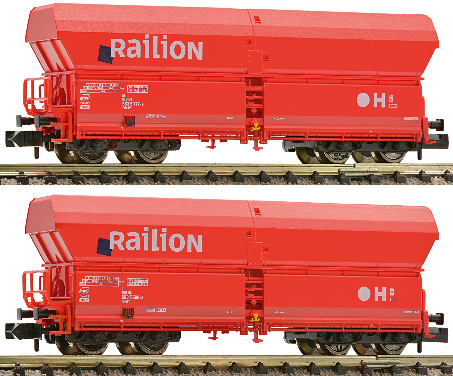 Fleischmann 825742 Chariot à Roues Pivotantes DB-AG – Échelle N, Wagon Miniature Pour Modélisme Ferroviaire, Robuste, Durable, Collection