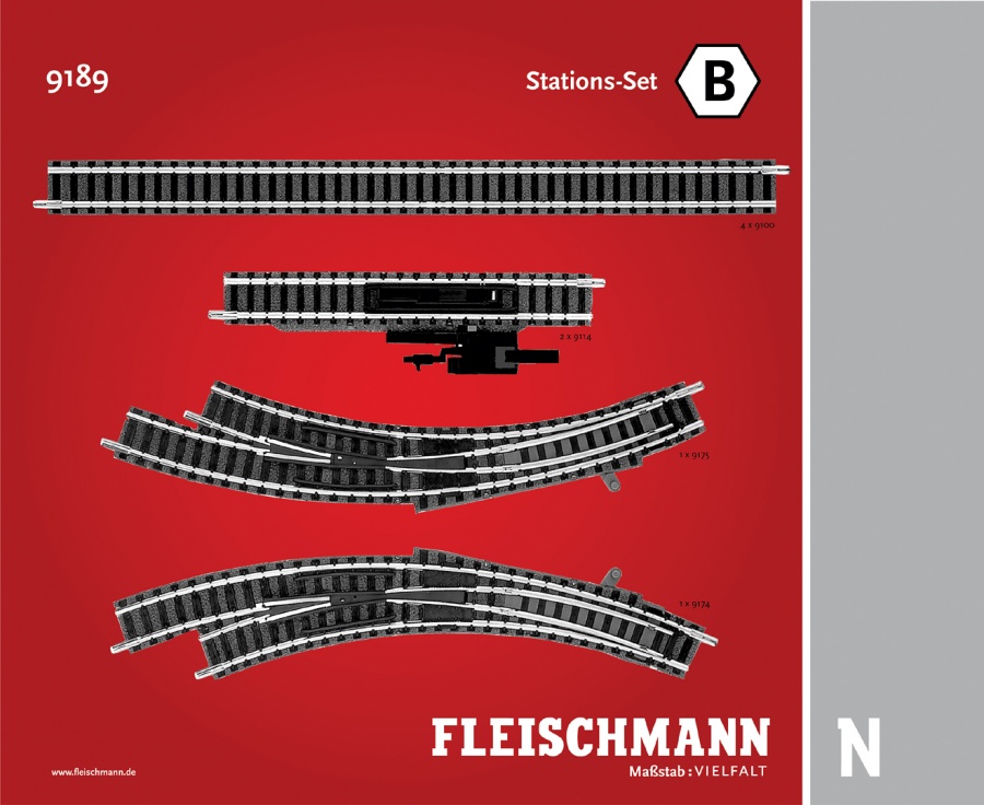 Fleischmann 9189 Track Pack B