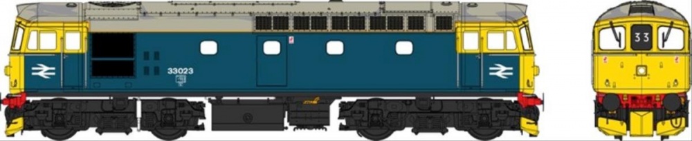 Class 33 023 BR Blue Grey Roof/Orange Cantrail Weathered