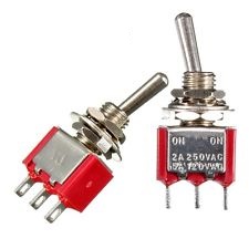 (on)-off-(on) Sprung Min Toggle Switch