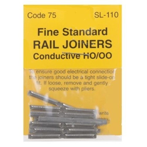 50 Giunzioni Metalliche Per Binari HO &ndash; Code 80/83 &ndash; Compatibili PIKO PECO BACHMANN