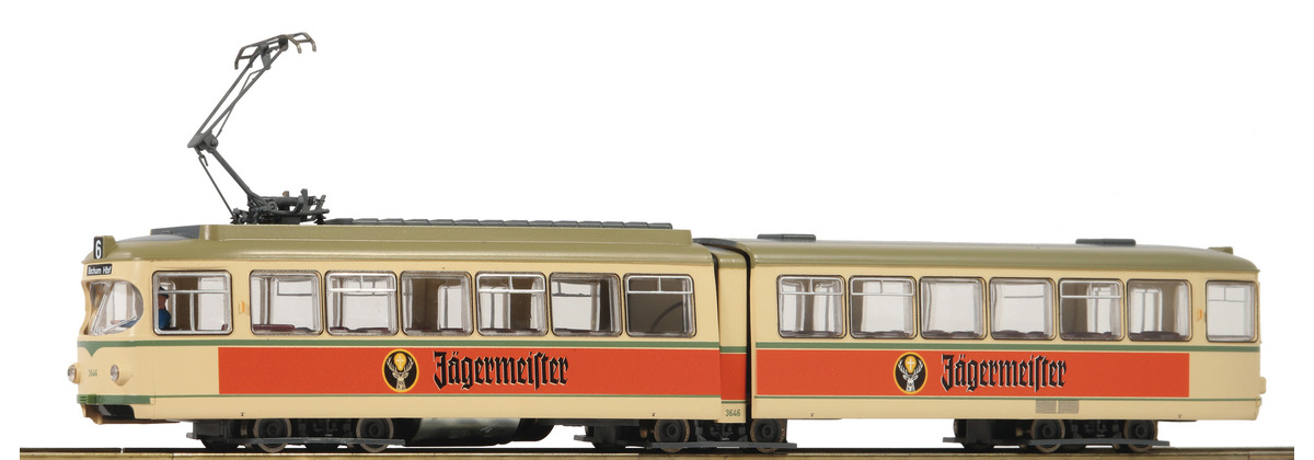 ROCO - HO Gauge Koln Tram In Jägermeister livery