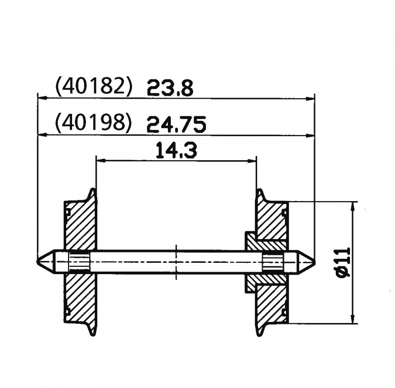 Roco 40198 - H0 standard wheel