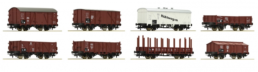 Roco 44003 - 8-piece set of freight cars, DRG