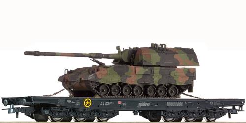 Roco 67574 DBAG Heavy Duty Flat Wagon with Panzer Tank Load V
