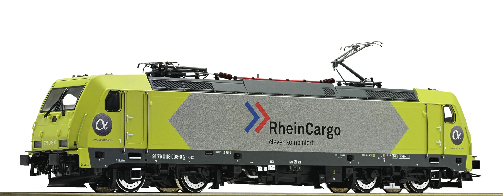 Roco 73673 Alpha Trains/Rhein Cargo BR119 Electric Locomotive VI