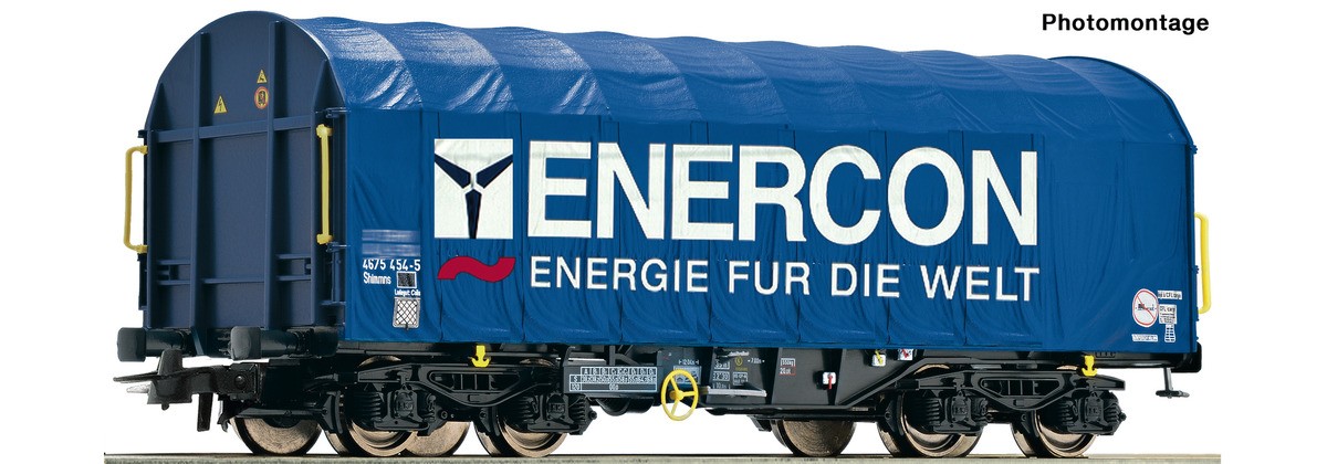 Roco 76448 - Slide tarpaulin wagon Enercon