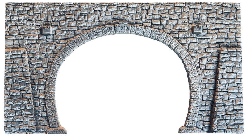 Entrée Tunnel pour 1 voie HO 1/87 | Modélisme Ferroviaire - BOIS MODÉLISME