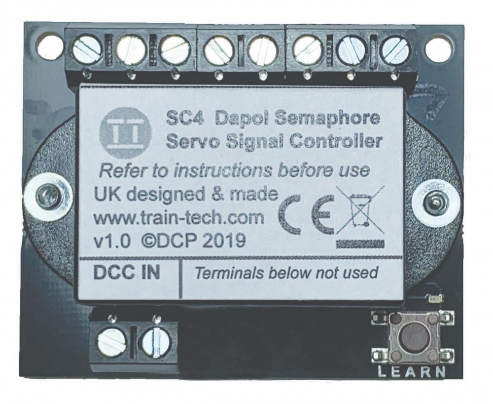 Train Tech SC4 Dual Dapol Servo Semaphore Signal DCC Controller ...