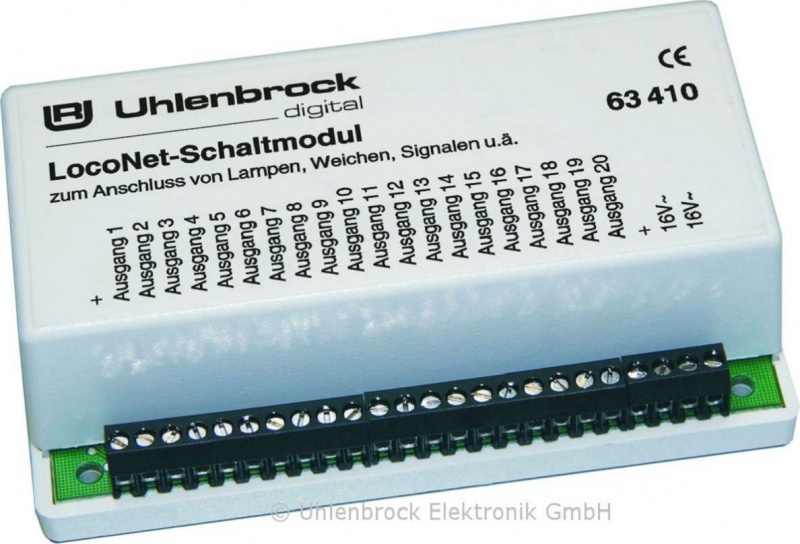 Uhlenbrock 63410 LocoNet Switch Module