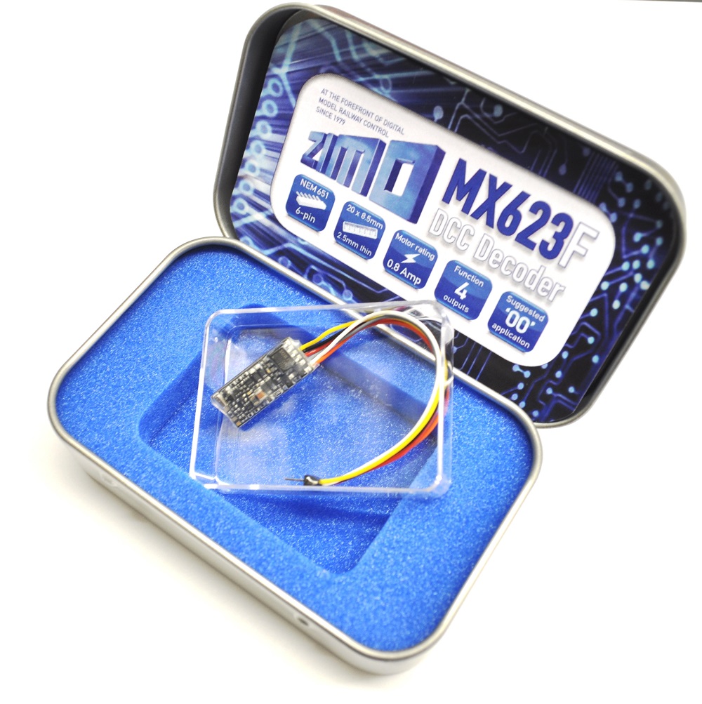 Zimo MX623F As MX623 with 6 pin NEM 651 plug