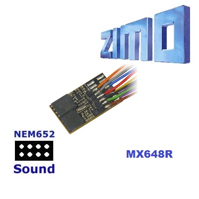 Mini Sound Decoder; 1W audio; 0.8A; 6 FO, 8-pin wired