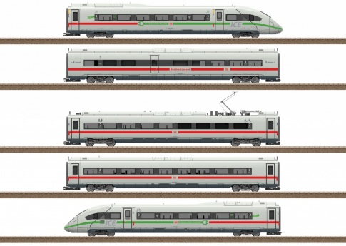 TRIX 25976 ICE 4 class 412/812  railcar train green stripe (DCC-sound)