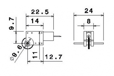 M700G46 2.4Volt 7mm 46:1 Drive motor M0,2 Gears M700G46 like GL1-46-7