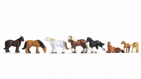 Noch 15762 Shire Horses (8) Figure Set