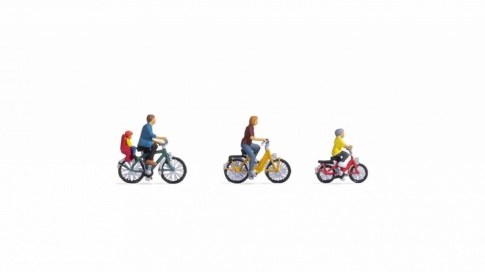 Noch 15909 Family On A Bike Ride (4) Figure Set