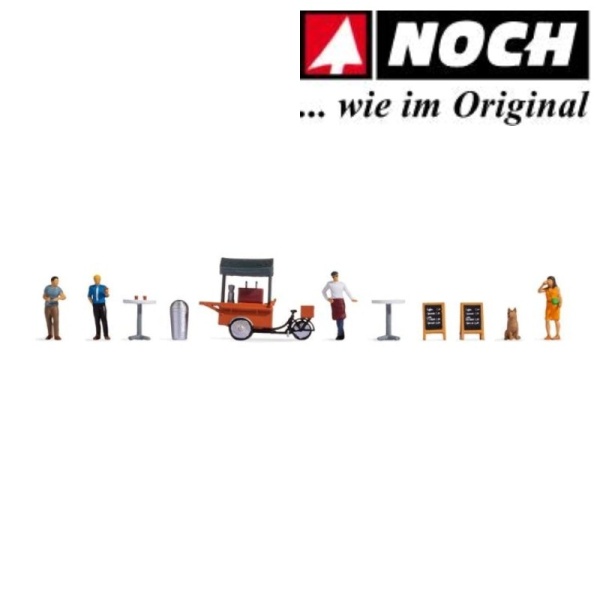 Modélisme Ferroviaire Noch – Figurines HO Barbecue Party – Scène De Vie Miniature (1/87