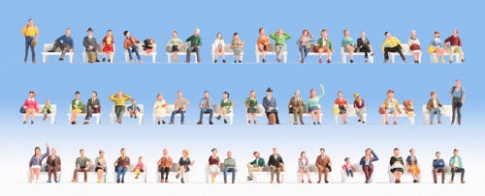 Noch 37071 Sitting people Mega Economy Figure Set (60_