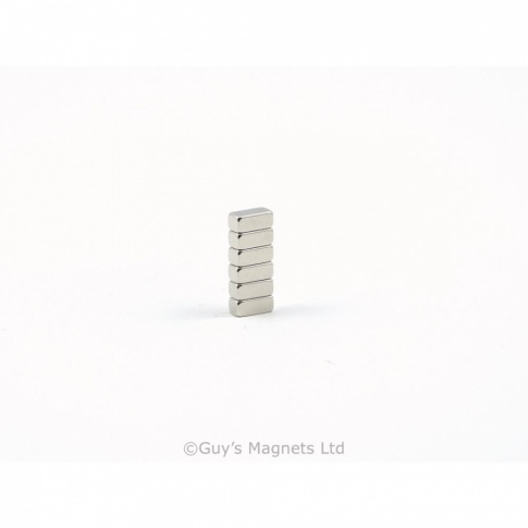 Neodymium Magnets 6 mm x 3 mm x 2.5 mm neodymium bloc