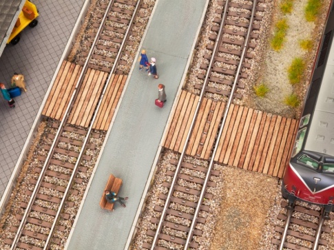 Noch 14304 Laser Cut Minis - Planked Level Crossing