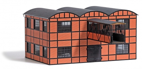 Paperworks industrial building with walkway