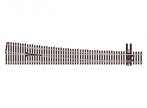 Peco SL-E8381 R/H #8 Electrofrog Turnout HO Scale Code 83