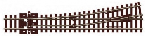 Peco SL-U396F Medium Left Right Hand Point Unifrog - N Gauge Code 55