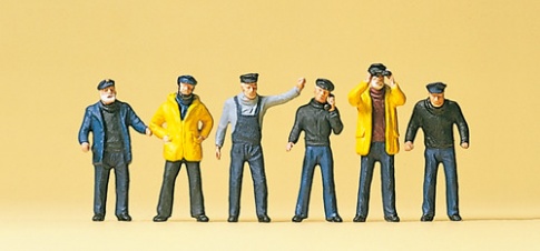 Preiser 10353 Ship's Crew (6) Exclusive Figure Set