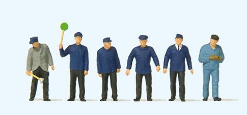 Preiser German Railway Staff Era III (6) Standard Figure Set