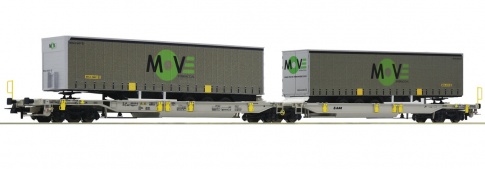 Roco 67404 - Articulated double pocket wagon, AAE